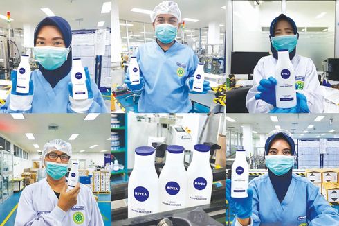 Nivea Produksi 40.000 Botol Hand Sanitizer untuk Tenaga Medis