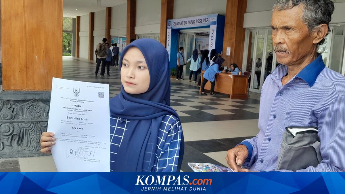 Kisah Bekti Disabilitas Rungu, Tumbuh dalam Sunyi Tanpa Ibu dan Kini Ditemani Ayah Cari Kerja di Kulon Progo Job Fair 2026