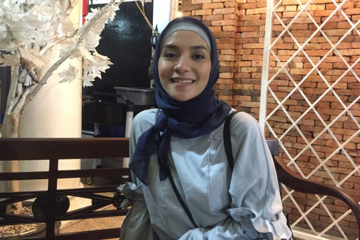 Enno Lerian di sela acara buka puasa bersama penyandang disabilitas di Pendopo Kemang, Jakarta Selatan, Rabu (14/6/2017). 