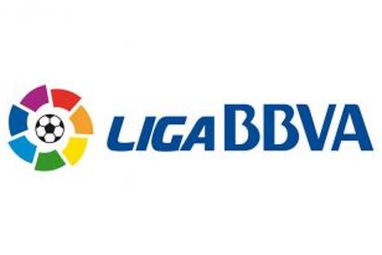 Logo Divisi Primera La Liga yang disponsori oleh BBVA. 