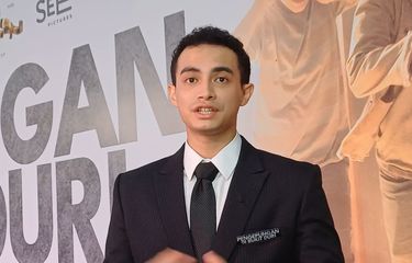Omara Esteghlal dalam gala premiere film Pengepungan di Bukit Duri, Kamis (10/4/2025).