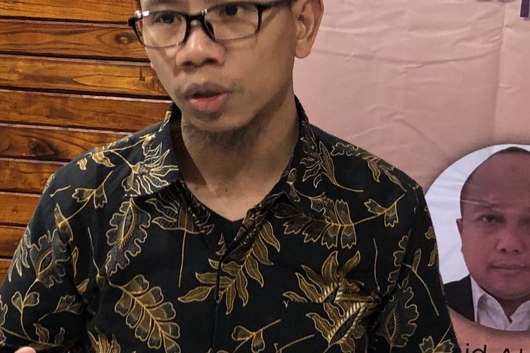 Eko Listiyanto dalam press conference indef, Rabu (7/8/2019) di Aryaduta Hotel, Jakarta.