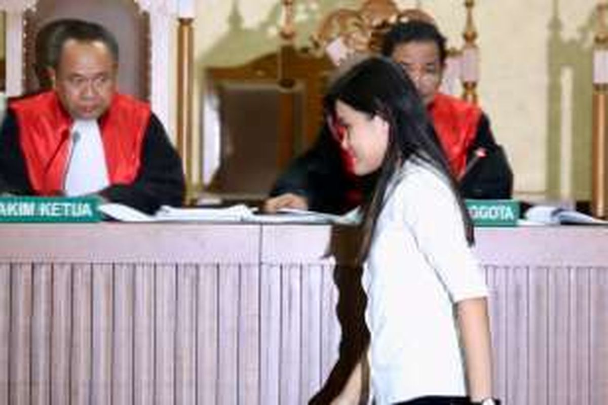 Jessica Kumala Wongso, terdakwa kasus kematian Wayan Mirna Salihin, Kamis (27/10/2016).