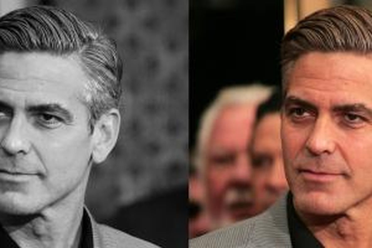 Kaum pria di Inggris memilih warna rambut beruban seperti penampilan aktor George Clooney.