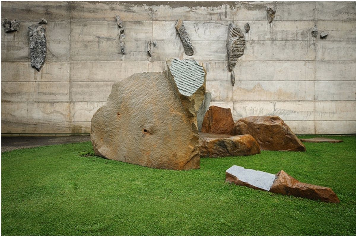 Salah satu karya seniman Sunaryo di Wot Batu Bandung, Jawa Barat