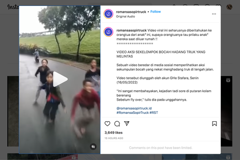 Media Asing Soroti Tren Remaja Indonesia Nekat Adang Truk demi Konten