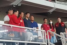 Jokowi dan Kaesang Nonton Laga Indonesia vs Brunei di GBK