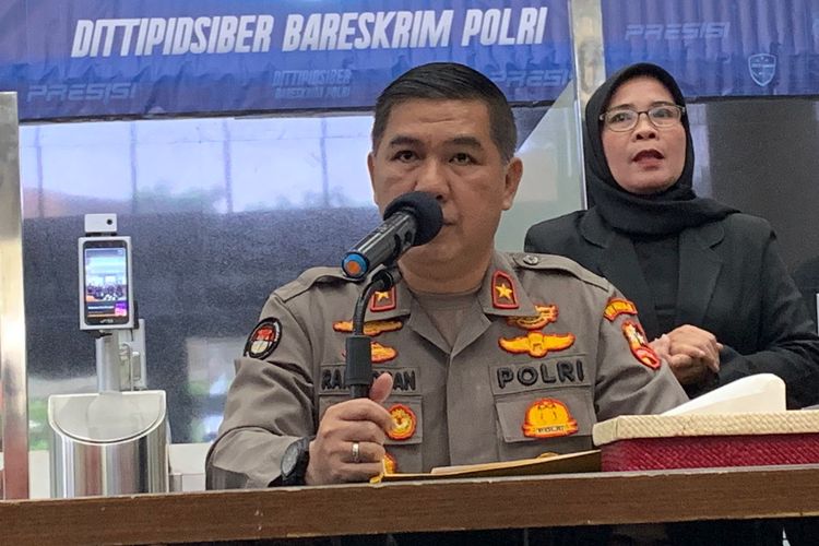 Kepala Biro Penerangan Masyarakat (Karo Penmas) Divisi Humas Polri Brigjen Ahmad Ramadhan di Mabes Polri, Jakarta, Jumat (28/7/2023).