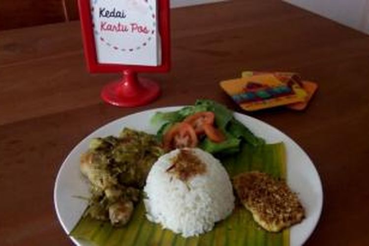 Ayam Sambal Hijau di Kedai Kartu Pos.