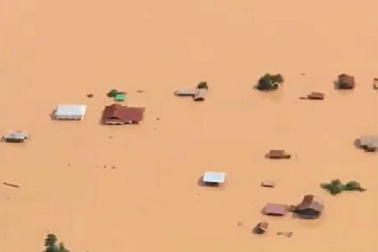 Bendungan Di Laos Sempat Rusak Sebelum Jebol Dan Menyapu Permukiman Halaman All Kompas Com