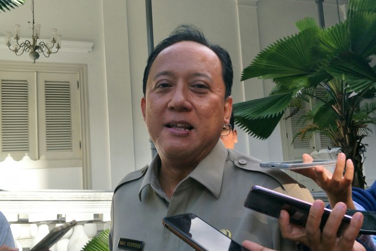 Kepala Dinas Bina Marga DKI Jakarta Hari Nugroho di Balai Kota DKI Jakarta, Senin (10/2/2020).