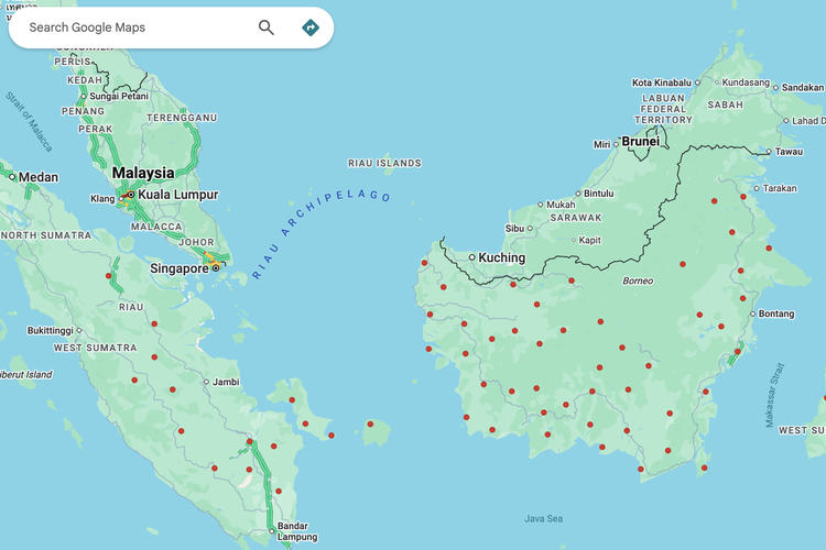 Kalimantan Dipenuhi Titik Api di Google Maps, Warganet Resah