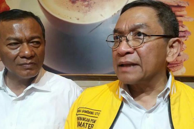 Ketua DPP Partai Golkar, Indra Bambang Utoyo menyatakan kesiapannya maju menjadi calon ketua umum Partai Golkar, Jumat (26/2/2016)