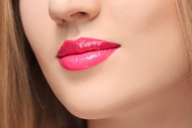 Ilustrasi lipstik ombre