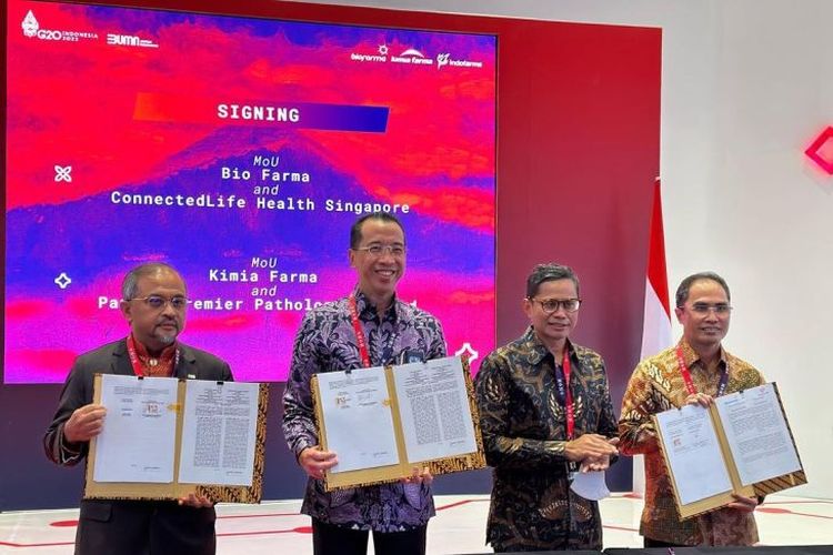 State-owned pharmaceutical firm PT Kimia Farma established cooperation with a medical laboratory services provider from Malaysia Pantai Premier Pathology Sdn. Bhd. to develop diagnostic laboratory services. 