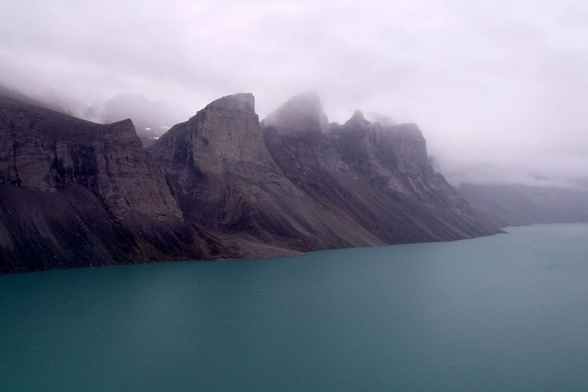 Ilustrasi Pulau Baffin di Kanada Utara. Peneliti menemukan benua kuno di bawah Pulau Buffin modern ini dengan mempelajari kerak batuan dari mantel Bumi di pulau ini.