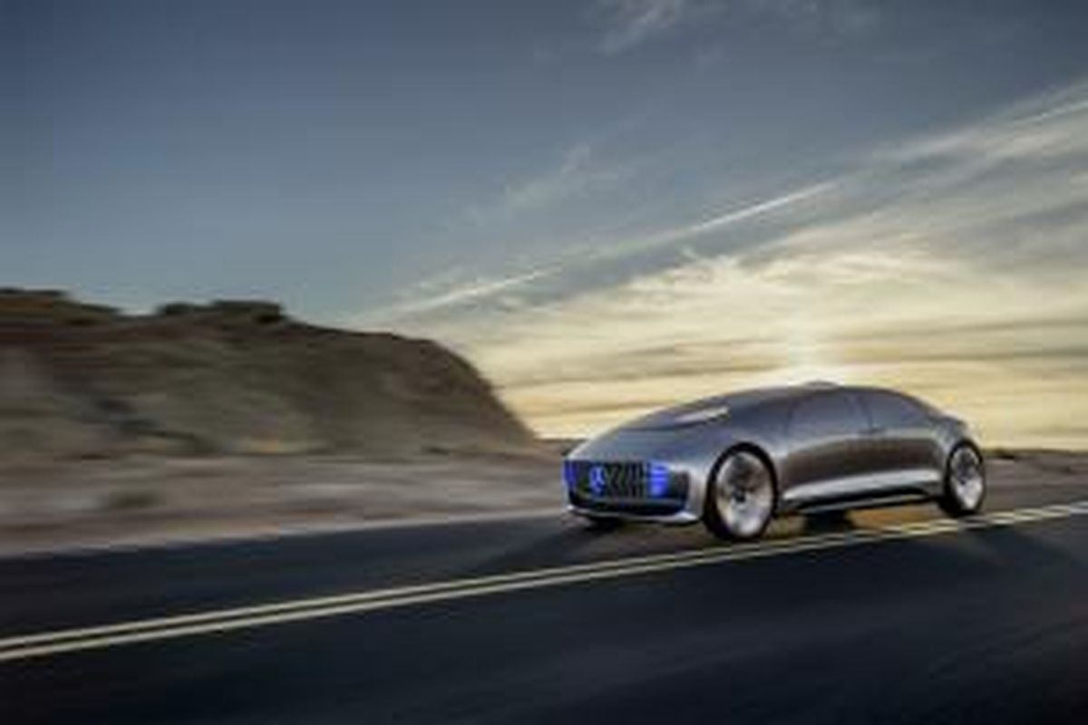 Mobil masa depan dari Mercedes-Benz ditampilkan perdana di CES 2015.