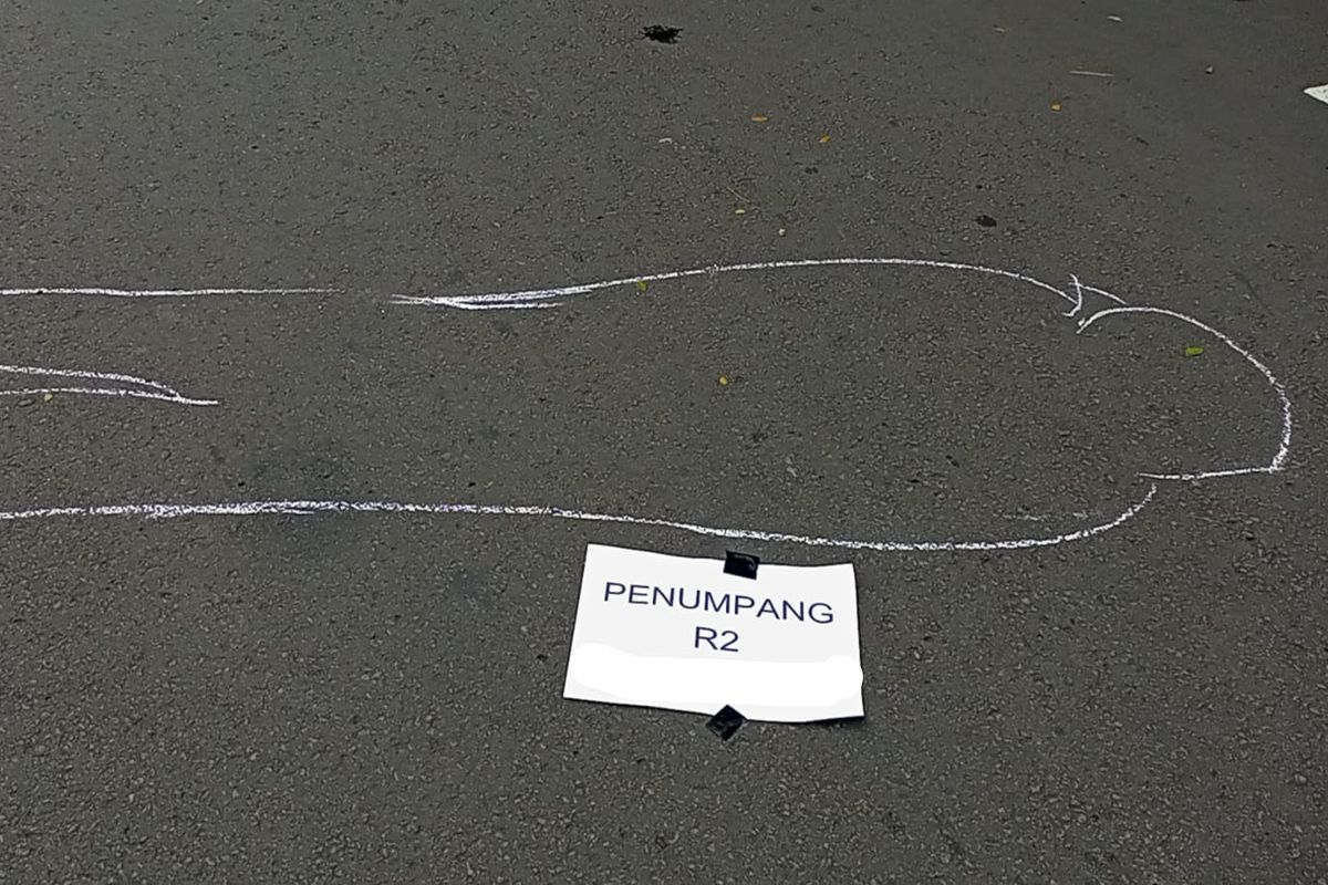Foto ilustrasi penumpang motor tewas di tempat kejadian perkara (TKP).