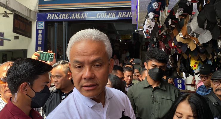Ganjar Mengaku Tak Merasa Terancam Suara di Jateng Bergeser ke Gibran
