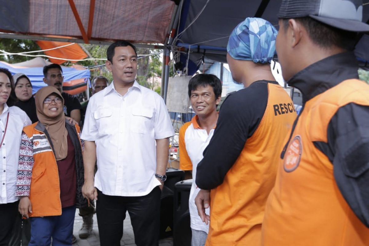 Wali Kota Semarang Hendi tiba di Palu untuk bergabung bersama puluhan relawan bencana gempa dan tsunami Sulawesi Tengah, Kamis (18/10/2018).