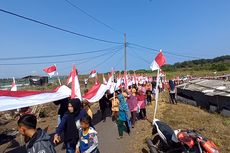Kirab Merah Putih Harmoni Nusantara, 3.000 Orang Bentangkan 1.001 Meter Bendera Merah Putih di Purworejo