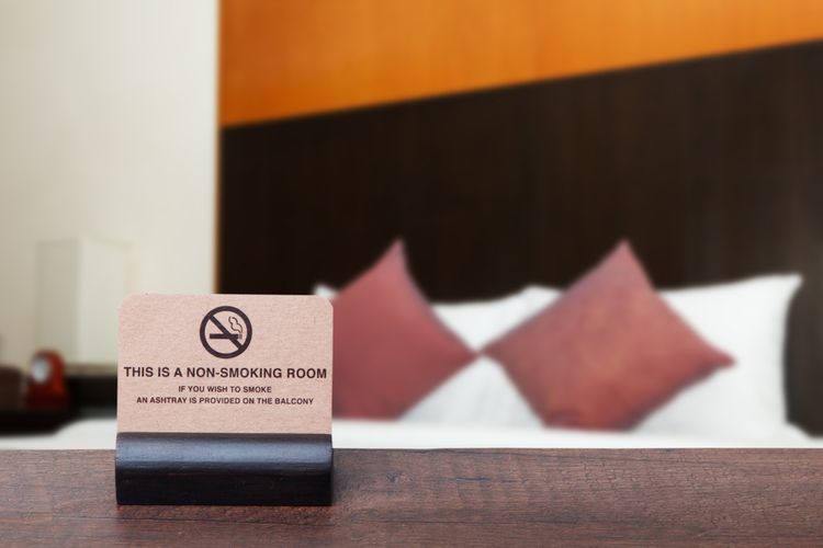 Ilustrasi non-smoking room di hotel
