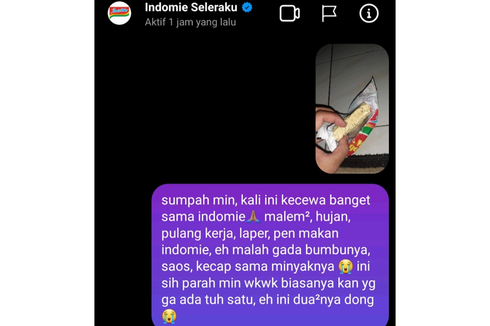 Respons Indofood soal Unggahan Viral Konsumen Komplain Indomie Tanpa Bumbu