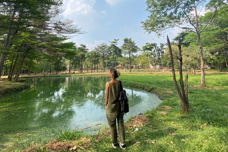 Spot foto instagramable di Taman Bambu, Jakarta Timur. 