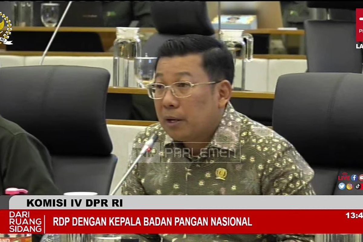 Kepala Bapanas Arief saat Rapat Dengar Pendapat bersama Komisi IV DPR RI di Jakarta, Senin (5/6/2023).