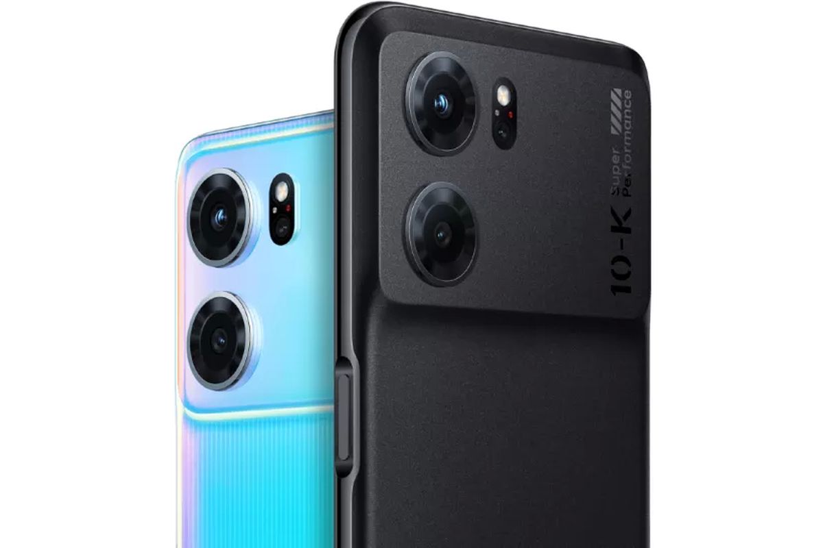 Oppo K10 5G diluncurkan di China dengan pilihan warna Ice Blue dan Dark Night.