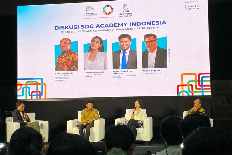 Akmal Abudiman Maulana, alumni SDG Academy Indonesia (dua dari kiri), Rabu (25/2/2026).  