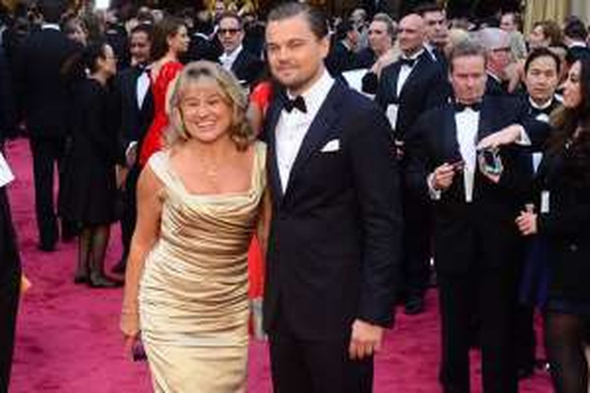 Leonardo DiCaprio dan ibunya. 