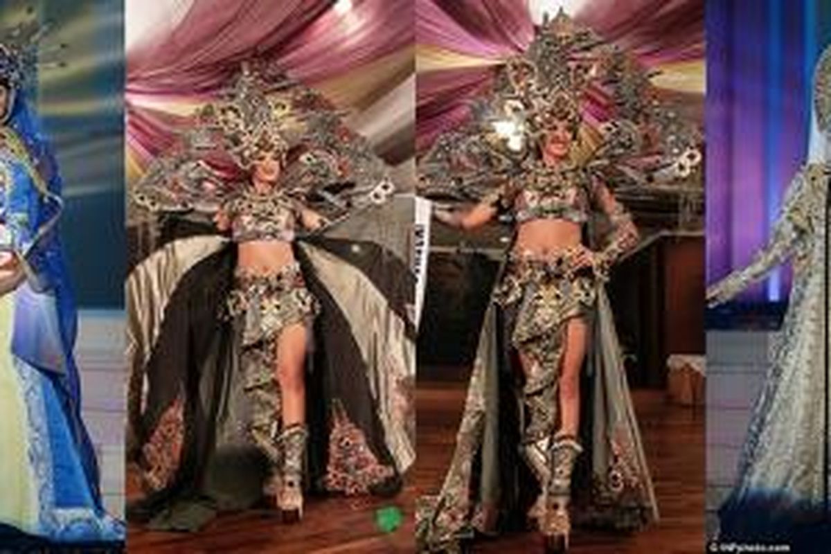 Tampilan kostum nasional dari kontestan Miss Universe 2015, termasuk Indonesia.