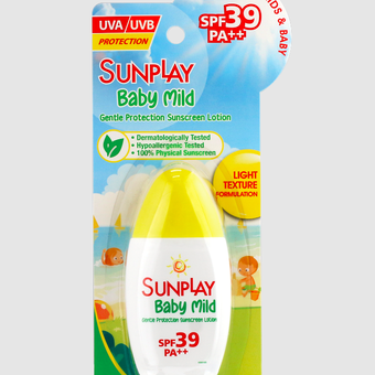 Sunplay Baby Mild Gentle Protection Sunscreen Lotion, rekomendasi sunscreen anak 
