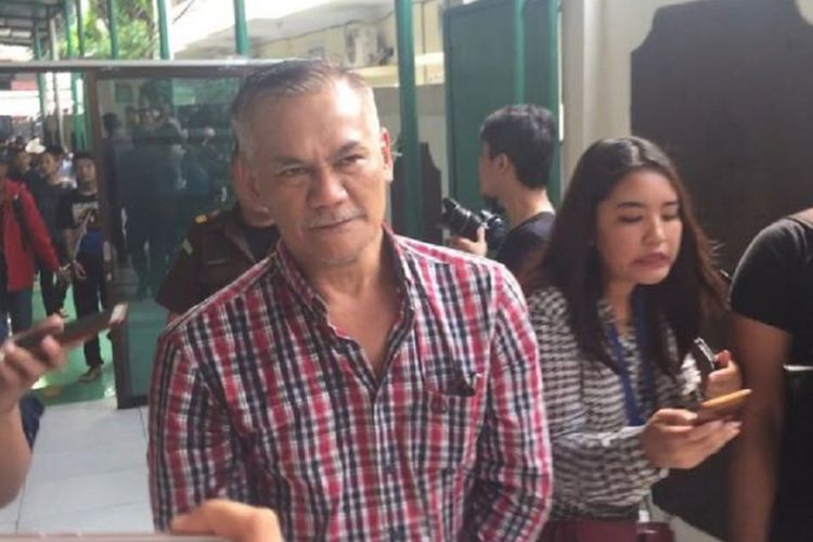 Tio Pakusadewo di Pengadilan Negeri Jakarta Selatan, Ampera Raya, Senin (21/5/2018).
