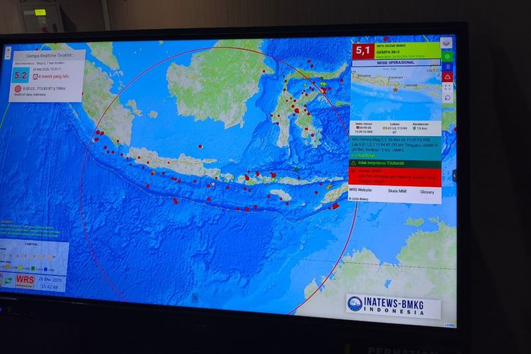 Gempa Jember M 5,1 Terasa hingga Bali, BMKG Pastikan Tak Berpotensi Tsunami