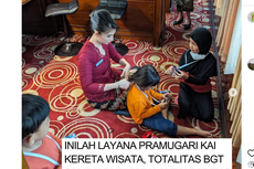 Penjelasan KAI soal Foto Pramugari KA Wisata yang Beri Layanan Bermain Bersama Anak-anak