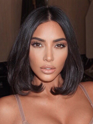 Model rambut bob bulat.