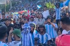 Argentina Menang, Ribuan Pendukung di Ambon Konvoi, Polisi Kewalahan