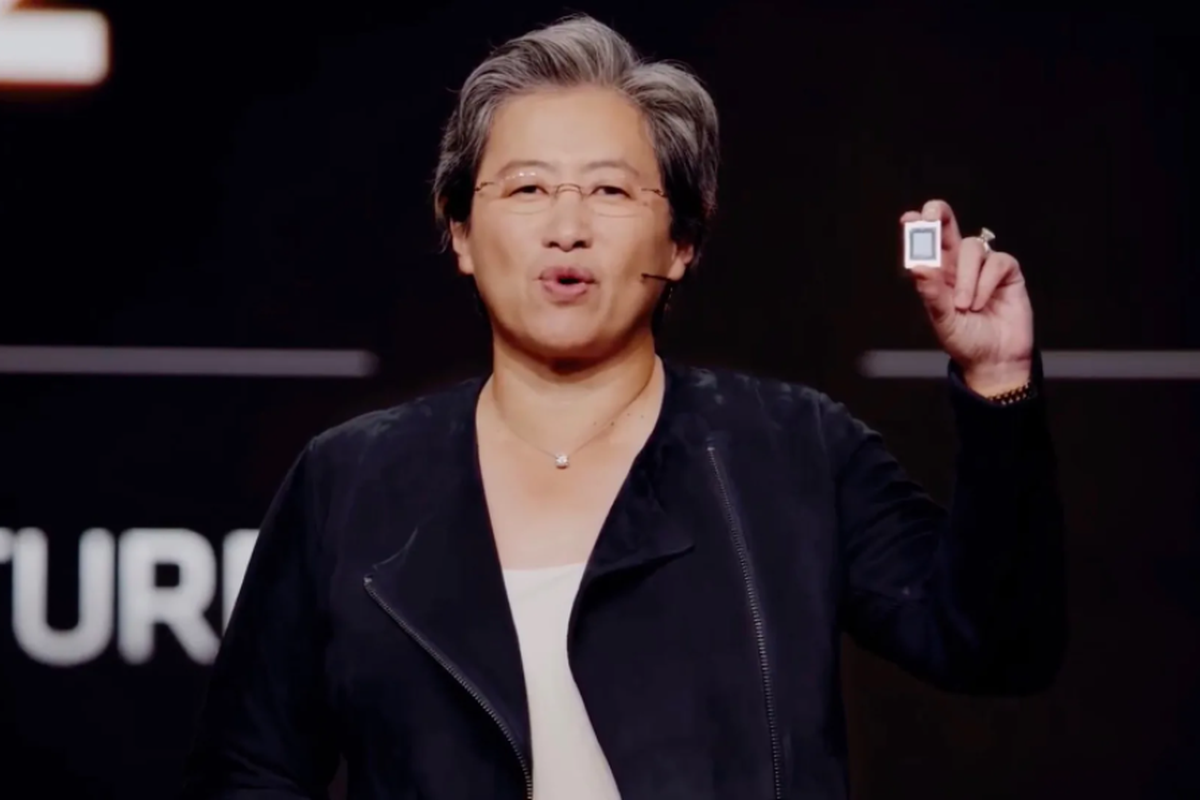 CEO AMD, Lisa Su saat mengumumkan prosesor Ryzen 6000 Series dalam ajang pameran Consumer Technology Association (CES) 2022.