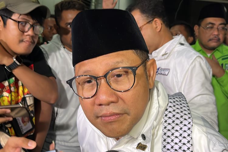 Calon wakil presiden nomor urut 1 Muhaimin Iskandar saat ditemui di Convention Hall Smesco, Jakarta Selatan, Rabu (29/11/2023).