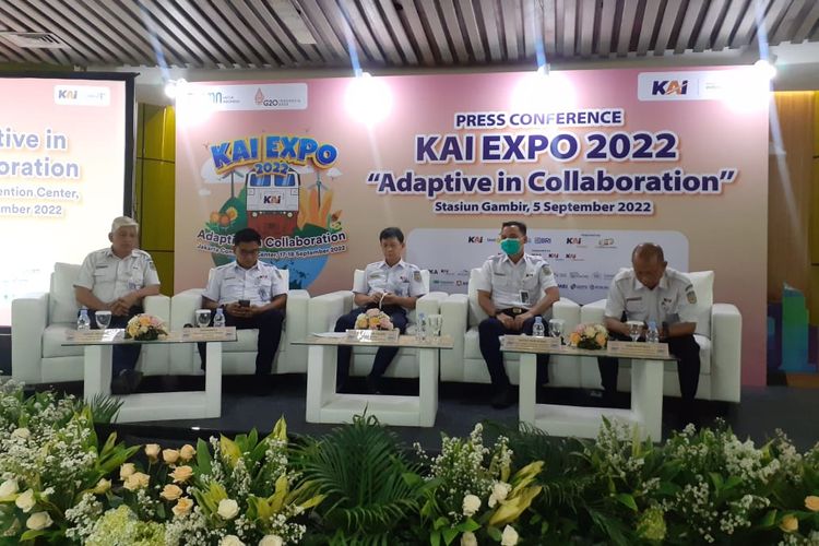 Konferensi pers KAI Expo 2022, Senin (5/9/2022)