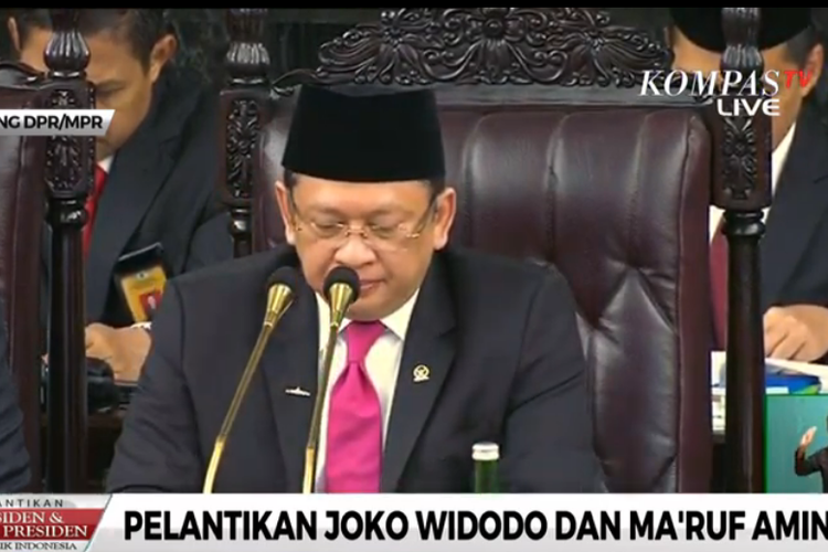Bambang Soesatyo pimpin pelantikan presiden Minggu (20/10/2019)