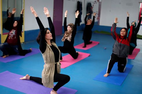 Demi Redakan Depresi Warga, Pusat Latihan Yoga Didirikan di Gaza