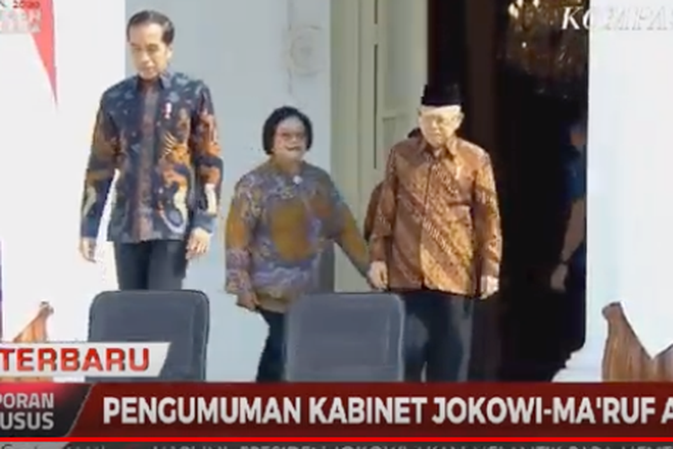 Kabinet pengumuman Jokowi: Pengumuman