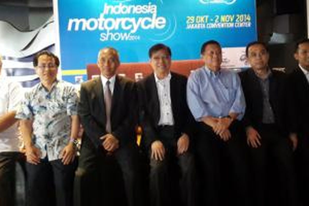 Konfererensi pers Indonesia Motorcycle Show 2014.