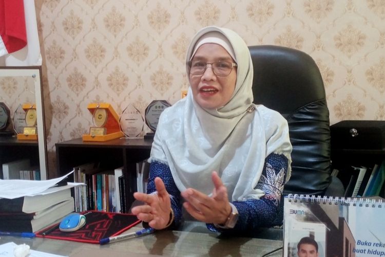 Ketua KPU Kota Malang, Aminah Asminingtyas.  