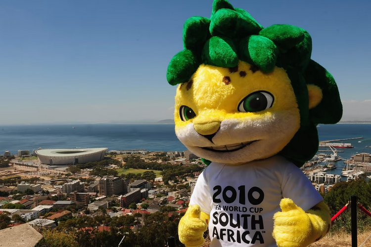 Zakumi, maskot Piala Dunia 2010 di Afrika Selatan.