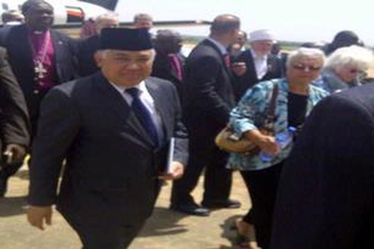 Ketua PP Muhammadiyah Din Syamsuddin dalam rombongan delegasi misi perdamaian ke Nigeria.