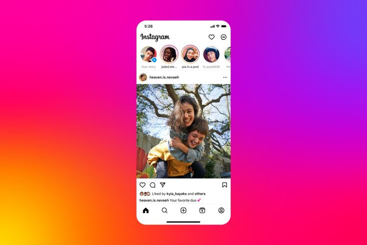 Tampilan Instagram setelah IG Shopping dihilangkan